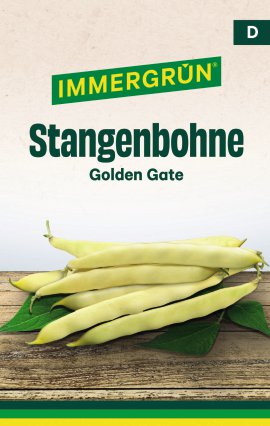 IMMERGRÜN Tütensamen Stangenbohne Golden Gate
