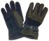 Handschuhe aus Wolle und Leder Innenhand S-XL