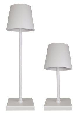 KENT LIVING LED-Akku-Tischleuchte Luna Touch Weiß