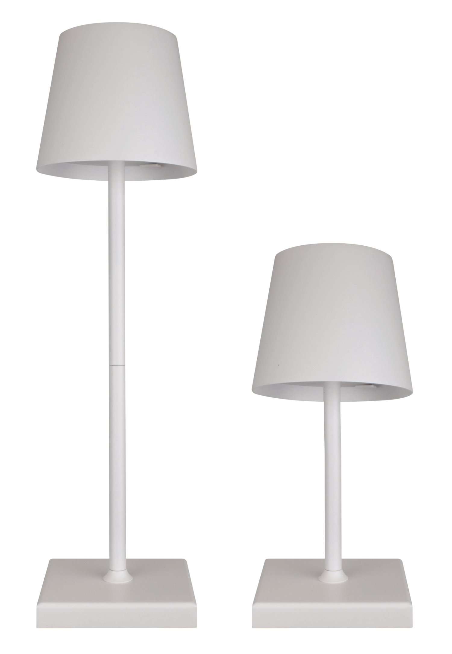 KENT LIVING LED-Akku-Tischleuchte Luna Touch Weiß