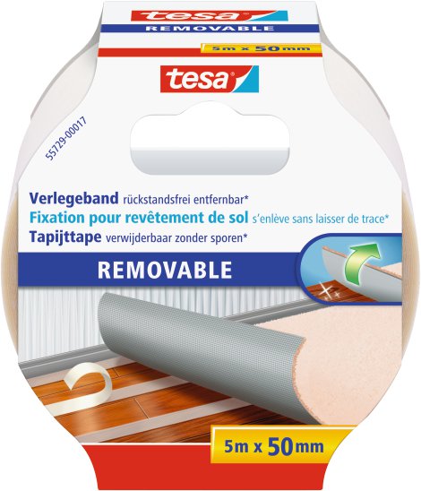 TESA Verlegeband Rückstandsfrei 5 m x 50 mm