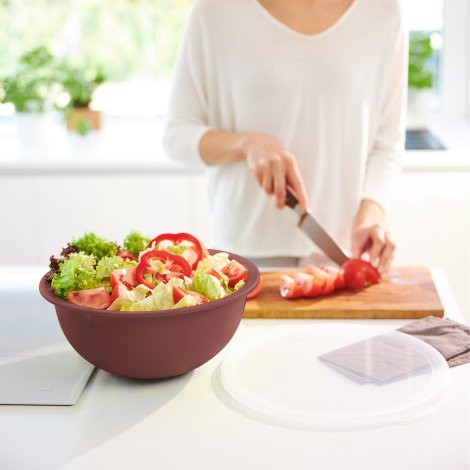 ROTHO Schüssel Caruba mit Deckel Midnightblue 3 l