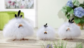 Plüsch Huhn Wackelfeder