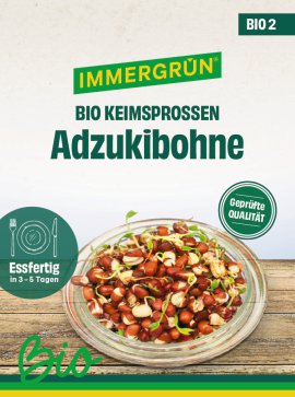 IMMERGRÜN Tütensamen BIO Sprossen Adzukibohne