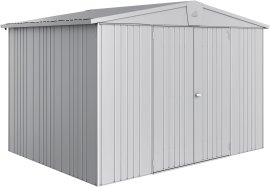 BIOHORT Gerätehaus Europa 5, 316x228x209 cm, Silber-Metallic