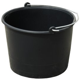 Eimer mit Nasenbügel Schwarz 12 l
