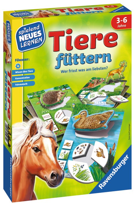 RAVENSBURGER Spiel Tiere füttern