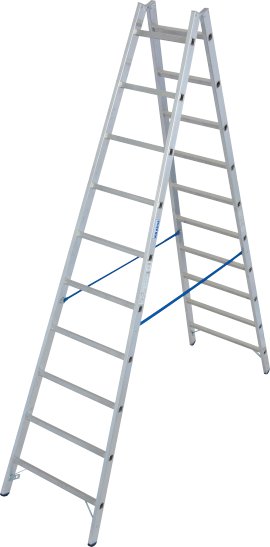 KRAUSE STABILO Professional Sprossen-Doppelleiter 2x10 Sprossen