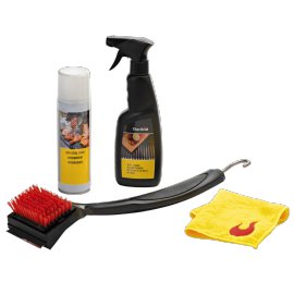 CHAR-BROIL® Grill Pflegekit All-In-One (Premiumbürste,Anti-Stick-Spray,Grillrostreiniger,Mikrofasertuch )