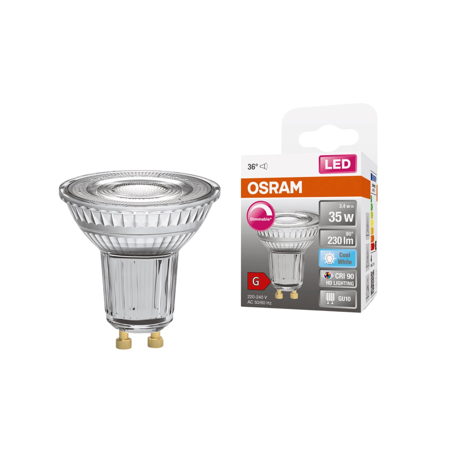 OSRAM LED-Reflekt Superstar 35 36° GU10 3,7W