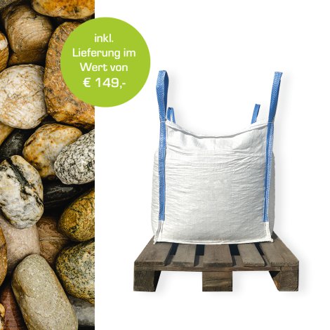 Min2C Flusskiesel bunt 80-150mm 500kg Big Bag