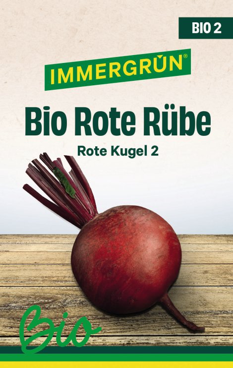 IMMERGRÜN Tütensamen BIO Rote Rübe Rote Kugel 2