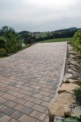 EBENSEER Kombipflasterstein Colorado 8 cm Rauchbraun