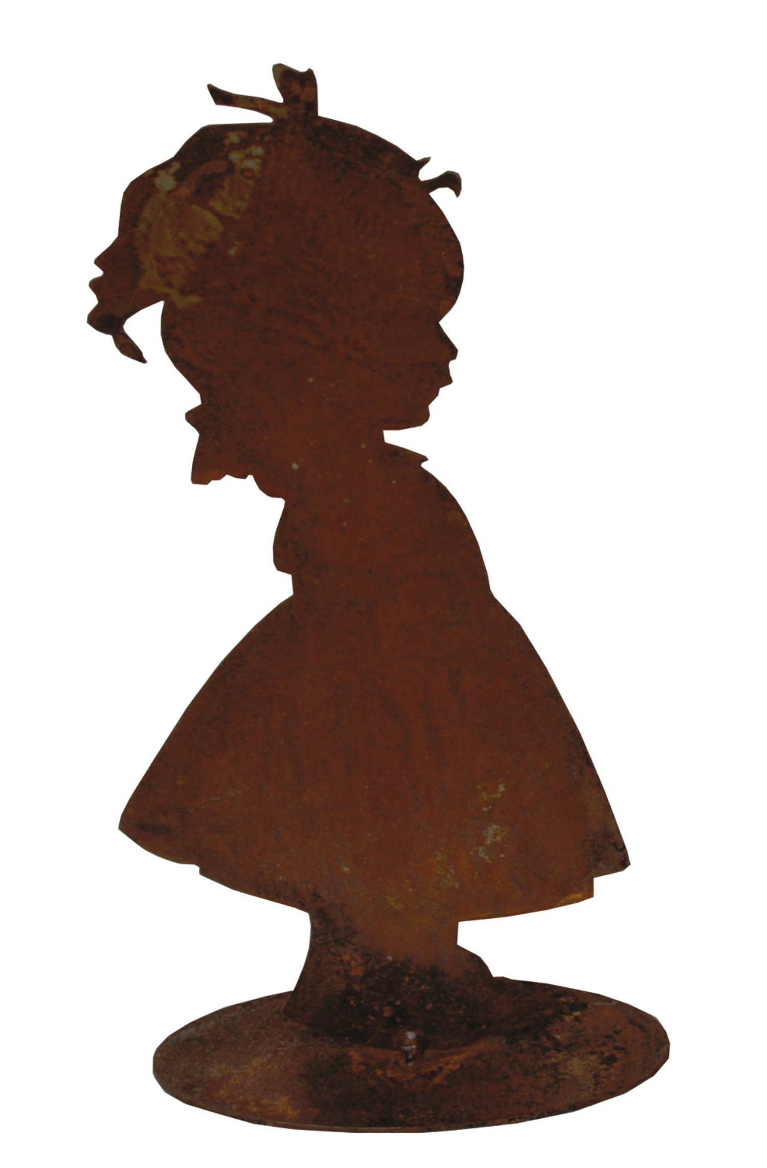 Gartenfigur Kind Lotta auf Bodenplatte 10x20 cm (BxH)
