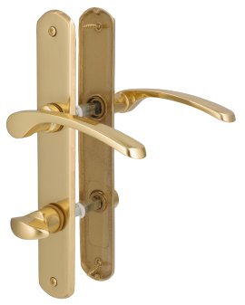 ALPERTEC Türbeschlag Amos-LS Messing poliert WC