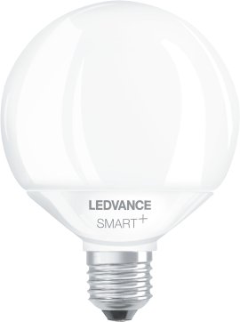 LEDVANCE Wifi-SMART+LED-Lampe Globe RGBW Tunable White G95, E27 (EX 100W) 14W/2700-6500K, matt