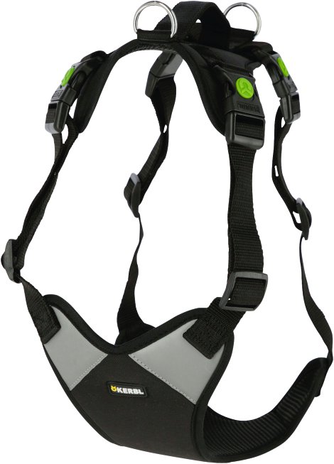 Hundegeschirr Pulsive, schwarz, 36-50 cm, 46-60cm