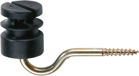 Schlitzisolator 5,3 mm, schwarz 25 Stk./Beutel