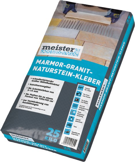 MEISTER Marmor- Granit- und Naturstein- Kleber 25 kg