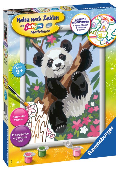 RAVENSBURGER Malen nach Zahlen Süßer Pandabär