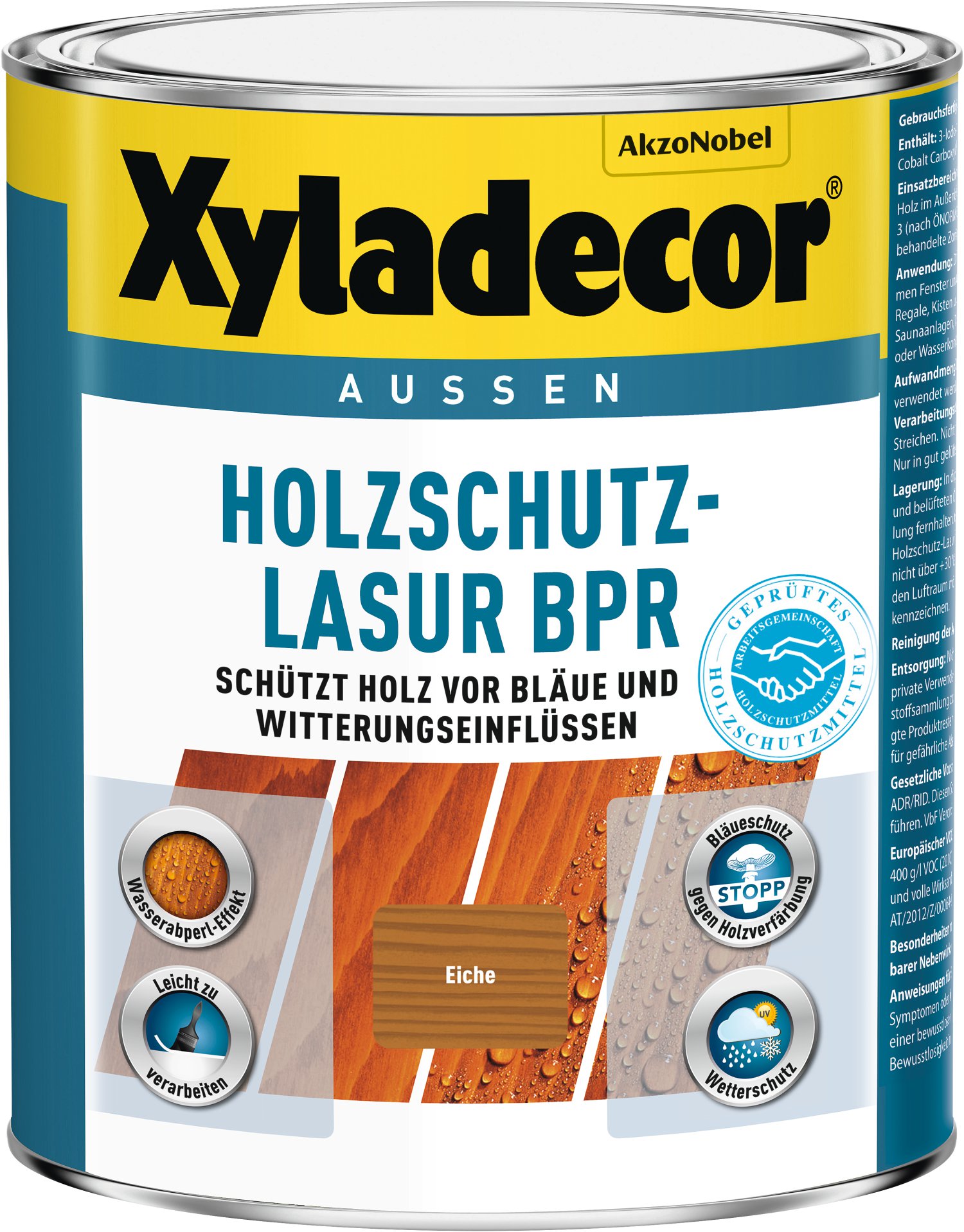 XYLADECOR Holzschutz-Lasur BPR Eiche 1l