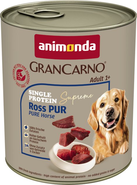 ANIMONDA Hundenassfutter GranCarno Single Protein Ross Pur 800 g