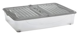 IMPOS Unterbettbox Grau mit Deckel