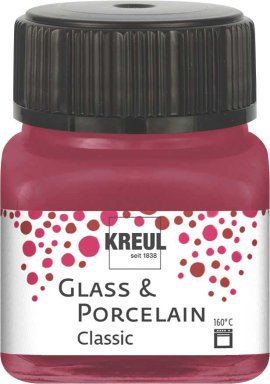 KREUL Malfarbe Glass & Porcelain Classic Granatrot 20 ml