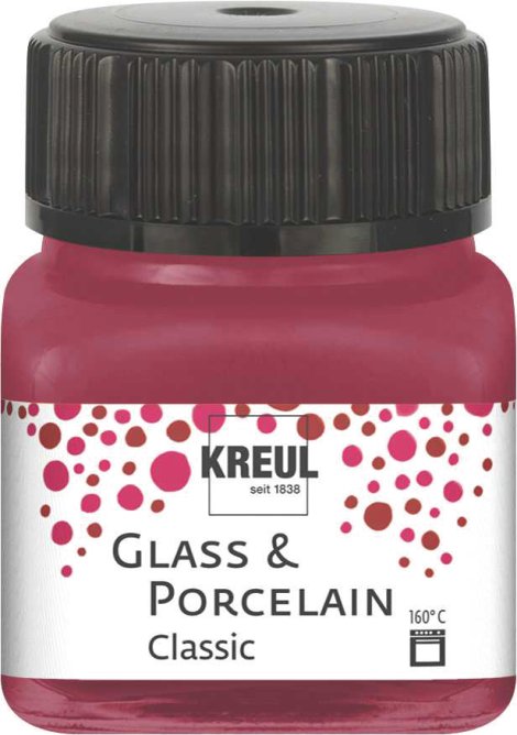 KREUL Malfarbe Glass & Porcelain Classic Granatrot 20 ml