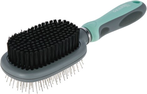 Doppelbürste flexibel, Borsten & Drahtstifte, 24x7 cm