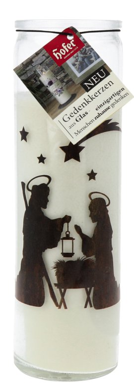 Gedenkkerze im Glas