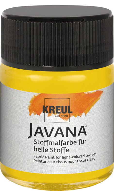 KREUL Stoffmalfarbe für helle Stoffe Goldgelb 50 ml