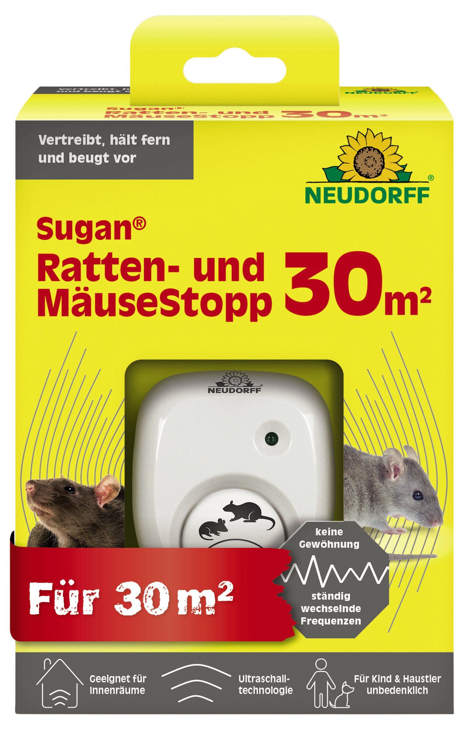 NEUDORFF® Sugan Ratten- und MäuseStopp für 30 m²