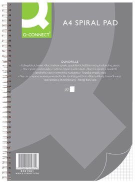 Q-Connect Collageblock A4 kariert 80 Blatt
