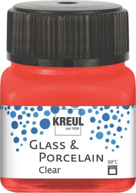 KREUL Malfarbe Glass & Porcelain Clear Kirschrot 20 ml