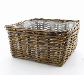 Pflanzschale Rattan 40x40x20 cm