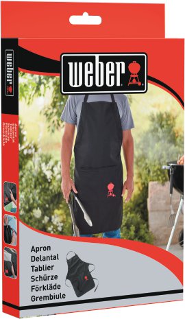 WEBER® Grillschürze schwarz mit rotem Logo