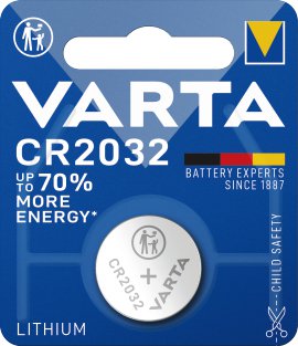 VARTA Lithium Knopfzelle CR2032 1er Pack