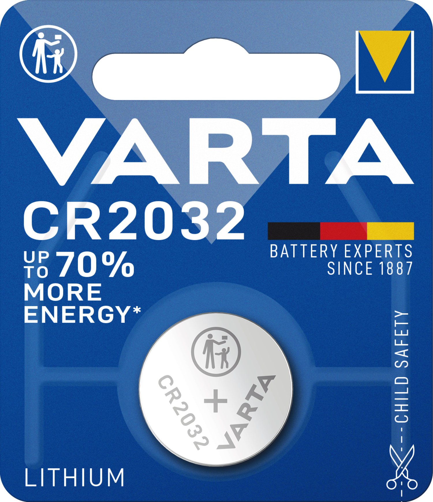 VARTA Lithium Knopfzelle CR2032 1er Pack