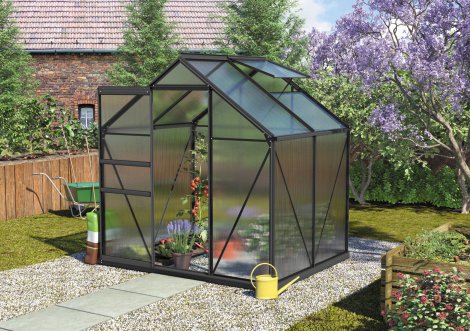 VITAVIA Gewächshaus Calypso 3000 HKP 4 mm Schwarz