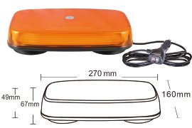 Impos LED-Warnlichtbalken (Magnet)