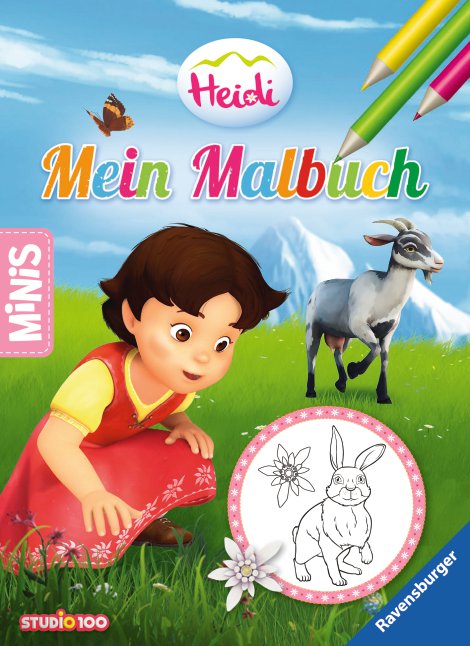 RAVENSBURGER Buch Heidi Mein Malbuch