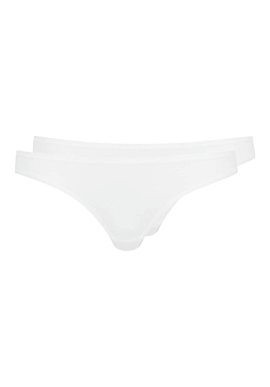 Damen Slip Taillen Weiß Doppelpackung 40