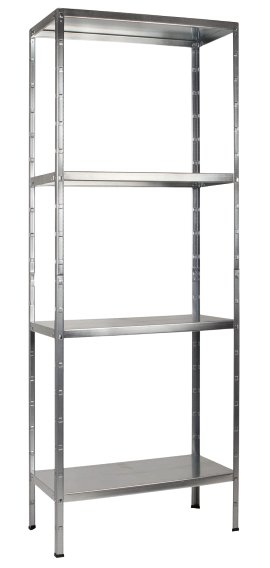 SCHULTE REGALWELT Grundregal 4 Böden verzinkt