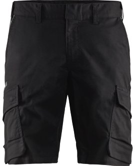 BLÅKLÄDER Industrie Shorts Stretch schwarz/dunkelgrau