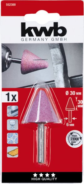 KWB Schleifstift Kegel spitz 30x30 mm