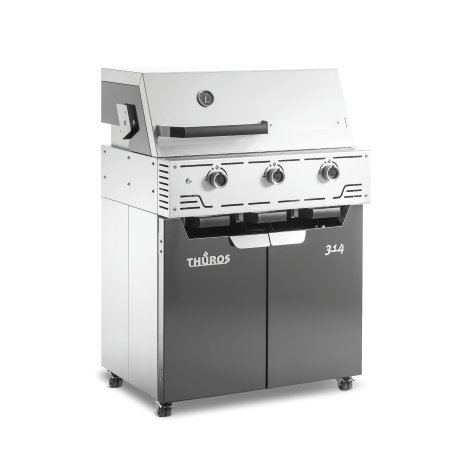 THÜROS® Gasgrill G314, 85x70x125 cm (BxTxH) - Grillfläche 70x40 cm