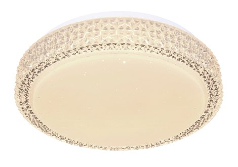 GLOBO LED-Deckenleuchte Ovi Weiß klar 12W 26x8,0 cm (⌀xH)