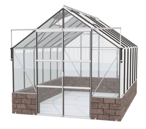 VITAVIA Gewächshaus Cassandra 9900 ESG 3 mm, Sockel Herbstlaub