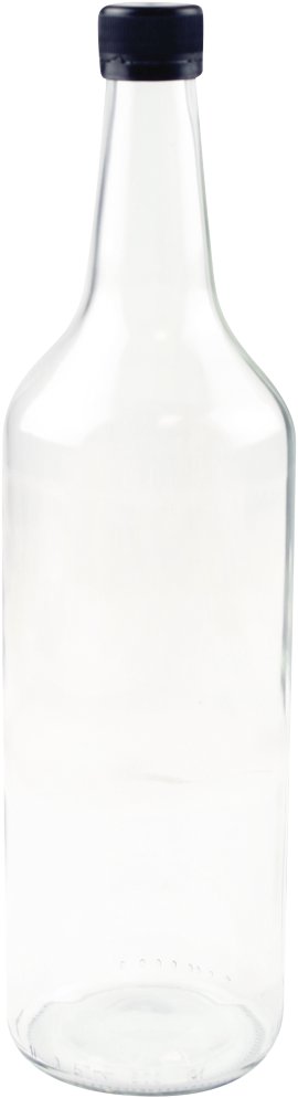 Geradehalsflasche mit Schraubverschluss, 6 Stk.